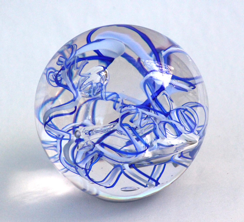 Click to view detail for DB-969 Paperweight - Abstract Lg. Blue $125